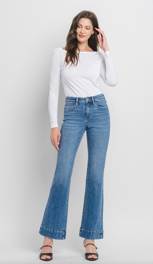 Relaxed Flare Trouser by Vervet