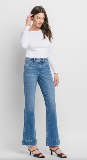 Relaxed Flare Trouser by Vervet