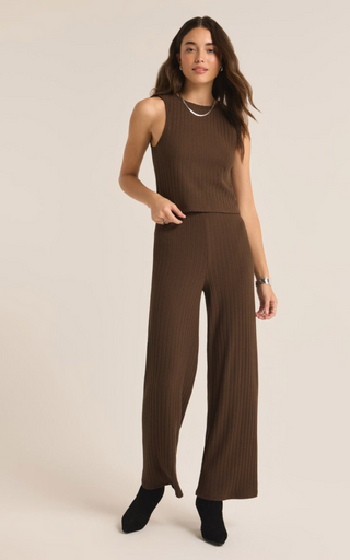 Lorraine Rib Top, Brown by Z Supply *final sale