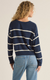 Sienna Stripe Sweater Midnight by Z Supply