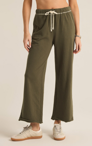 Huntington French Terry Pant, Grape Leaf