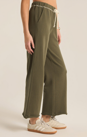 Huntington French Terry Pant, Grape Leaf