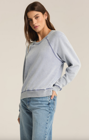 Saldana Knit Denim Top by Z Supply