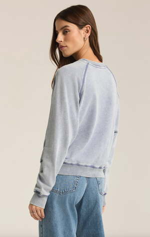 Saldana Knit Denim Top by Z Supply