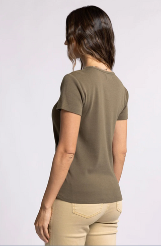 Lexi Tee, Caper Green *final sale*