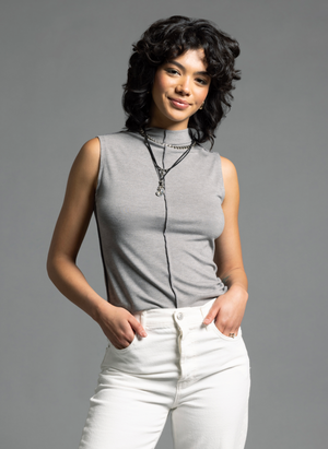 Marisol Tank, Natural Gray