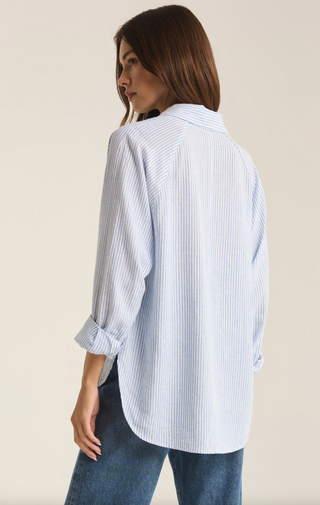 The Perfect Line Top, Bay Blue by Z Supply *final sale