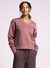 Martina V-Neck Pullover, Rose Brown