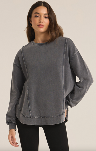 Replay Sweatshirt, Black Sand by Z Supply