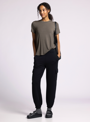 Nikkie Tee, Olive Stripe