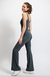 Wide Leg Jumpsuit, Smoked Spruce