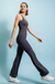 Wide Leg Jumpsuit, Charcoal