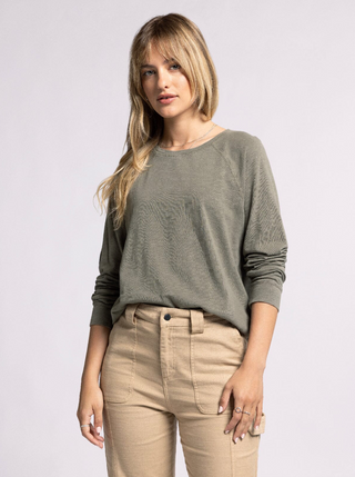 Everett Top, Olive *final sale*