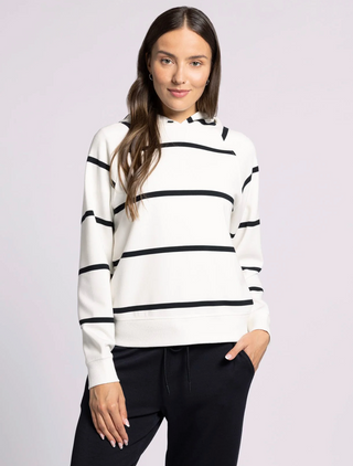 Turner Hoodie, Ivory Stripe