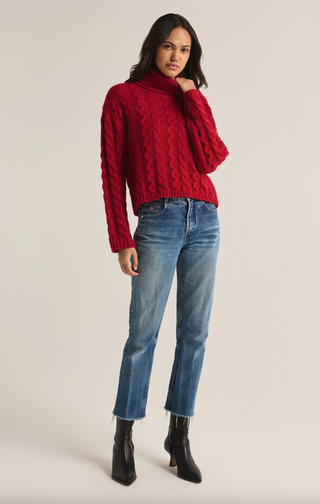 Tied to You Sweater, Red by Z Supply