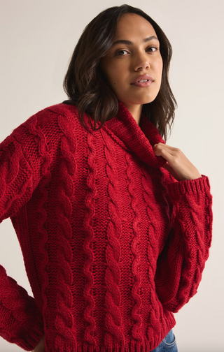 Tied to You Sweater, Red by Z Supply