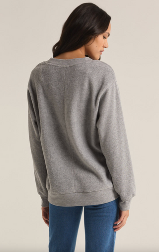 Off the Clock Cozy Sweatshirt, H Grey by Z Supply