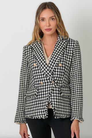 Houndstooth Tweed Jacket