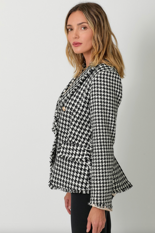 Houndstooth Tweed Jacket