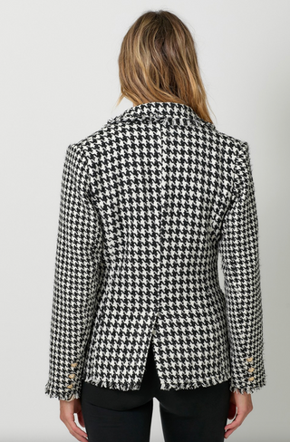 Houndstooth Tweed Jacket