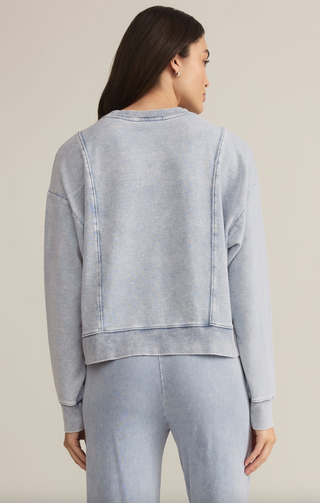 LAX Knit Denim Sweatshirt by Z Supply