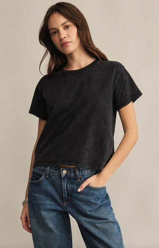 Go To Washed Tee, Black by Z Supply