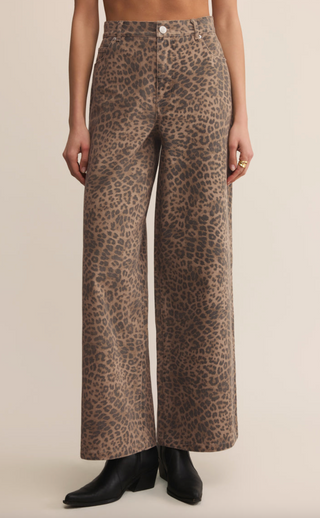 Marli Denim Leopard Pant by Z Supply