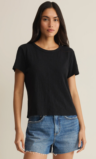 Z Supply Junie Slub Tee, Black