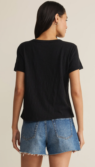 Z Supply Junie Slub Tee, Black
