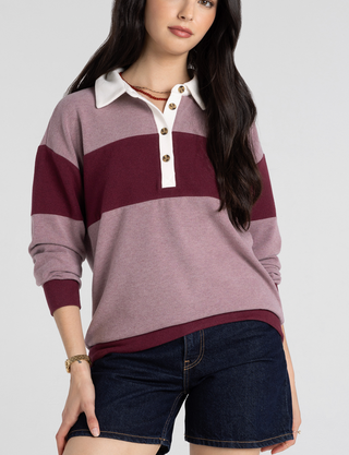 Pembroke Top, Mauve Multi