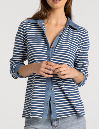 Marty Top, Denim Stripe