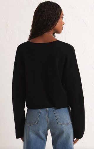 Estelle Cardigan, Black by Z Supply