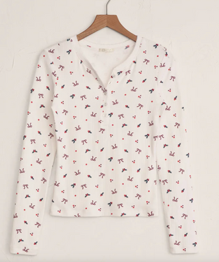 Holly LS Top, White by Z Supply *final sale