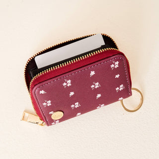 Zip Around Wallet-Pretty Posies Plum *final sale