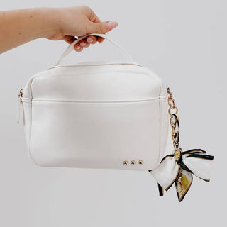 Charmed By Satin Bag Charms: Navy/Green/Yellow Painting