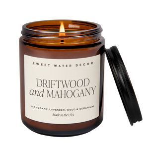 Driftwood and Mahogany 9 oz Soy Candle