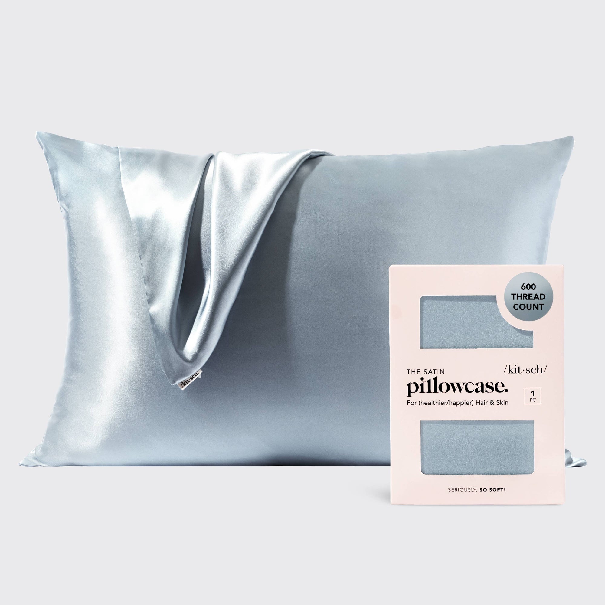 Standard Satin Pillowcase - Haze Blue
