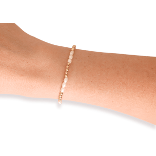 Ali Pearl Bracelet in Gold: Standard 6.75 Inch - The Red Thread Boutique