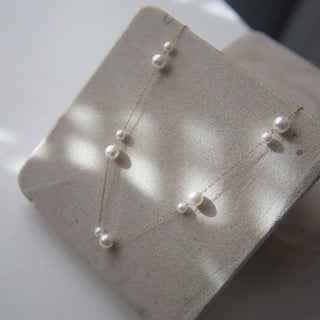 Alina Double Pearl Necklace - The Red Thread Boutique