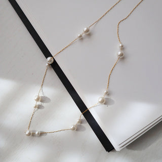 Alina Double Pearl Necklace - The Red Thread Boutique