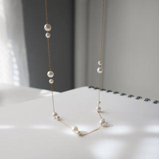 Alina Double Pearl Necklace - The Red Thread Boutique