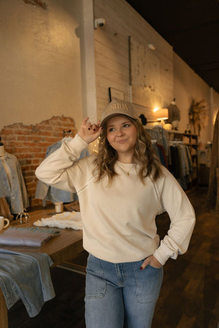 All Around Sweatshirt, Crystal by Z supply - The Red Thread Boutique