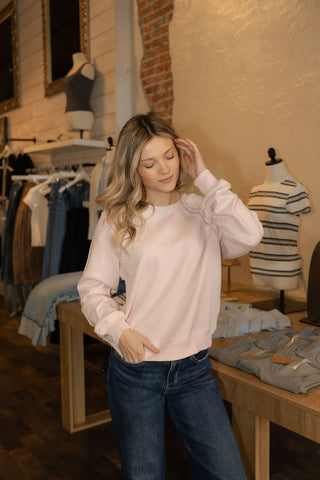 All Around Sweatshirt, Washed Pink by Z Supply - The Red Thread Boutique