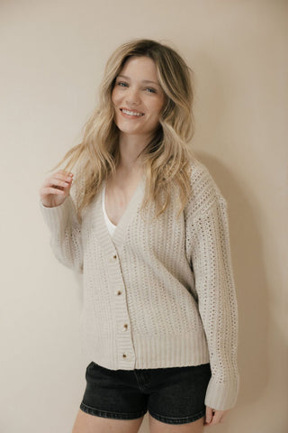 Amour Cardigan, Sand - The Red Thread Boutique