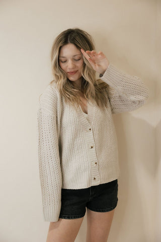 Amour Cardigan, Sand - The Red Thread Boutique
