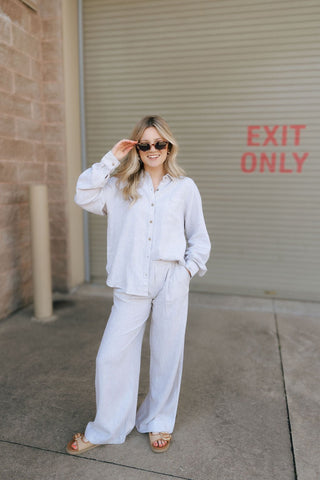 Anastasia Pants, White Oak *final sale - The Red Thread Boutique