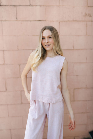 Anastasia Tank, White Clay *final sale - The Red Thread Boutique