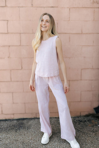 Anastasia Tank, White Clay *final sale - The Red Thread Boutique