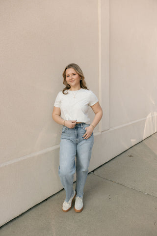 Asher Tee, Lt Gray Heather - The Red Thread Boutique