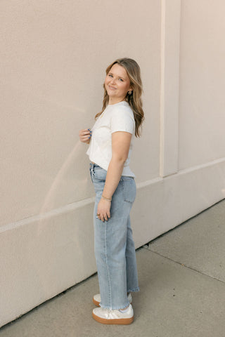 Asher Tee, Lt Gray Heather - The Red Thread Boutique